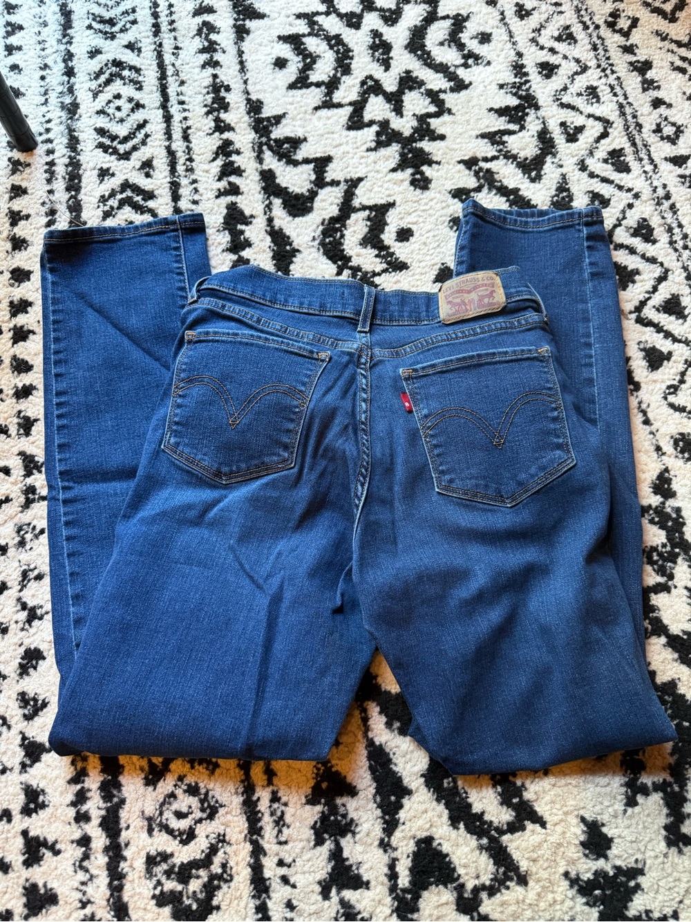 Levi's Women's Dark Blue Straight-Leg Jeans